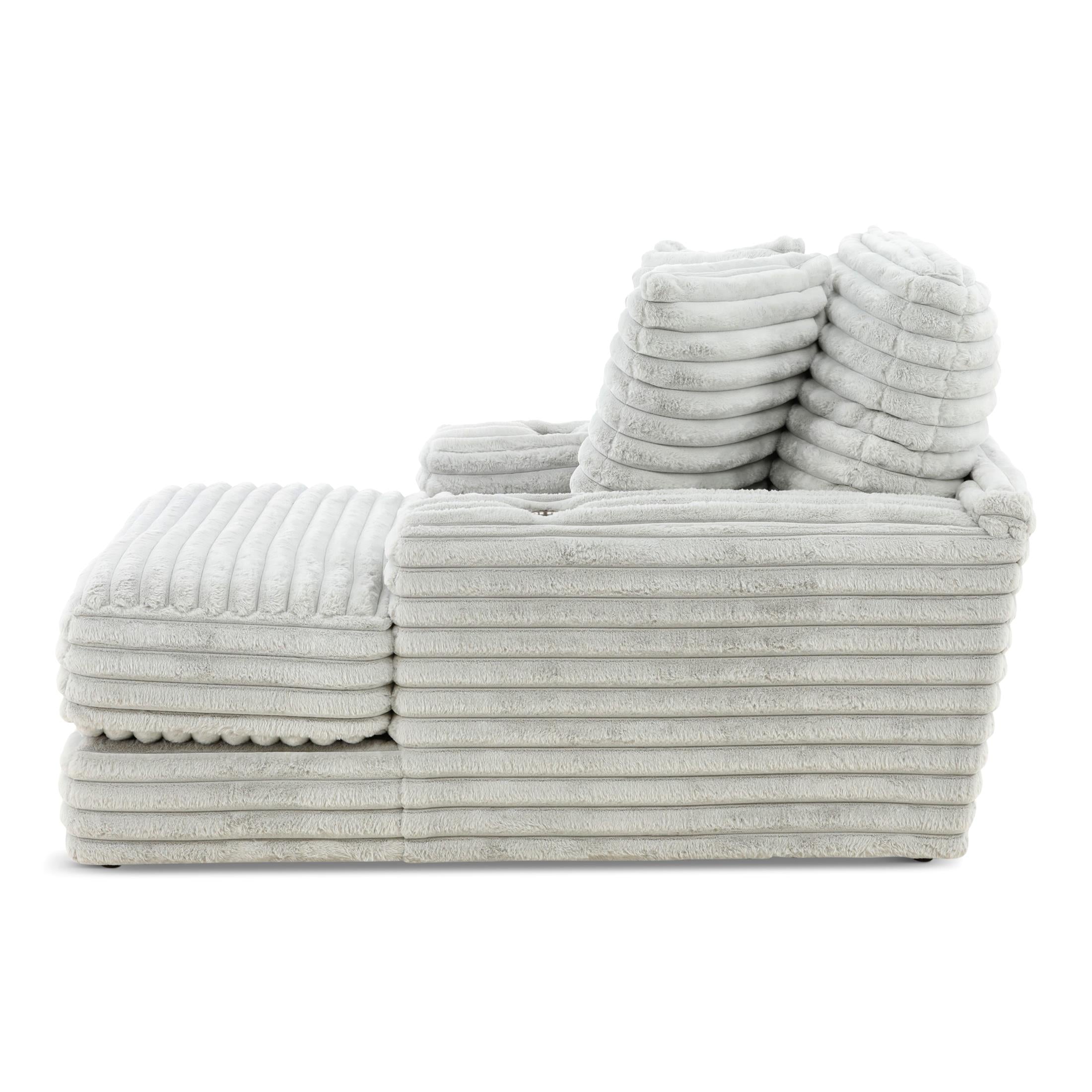 Cuddle King Oversized Chaise - Fabric