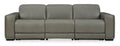 Correze 3-Piece Dual Power Leather Reclining Modular Sofa - Set
