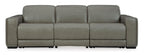 Correze 3-Piece Dual Power Leather Reclining Modular Sofa - Set