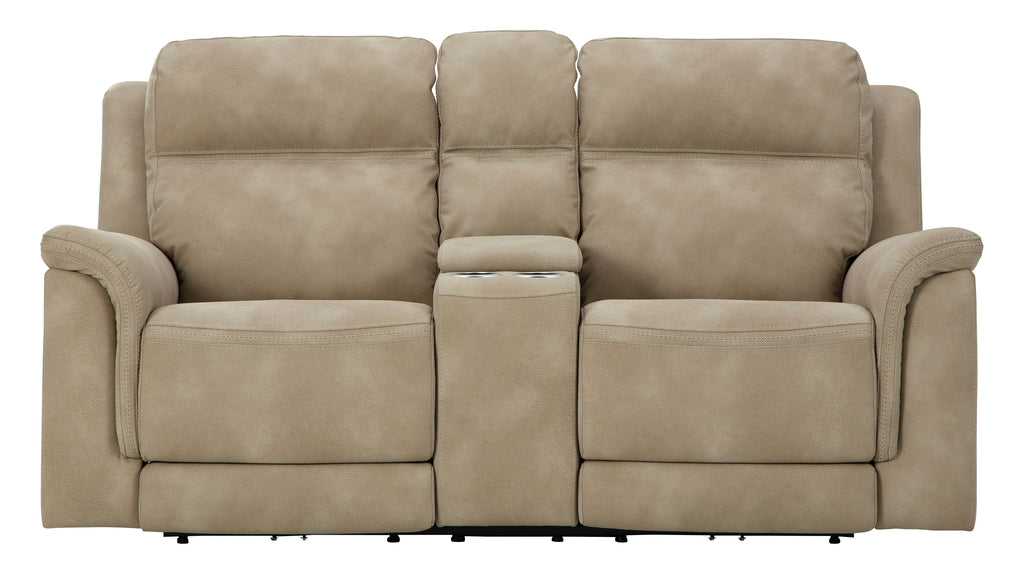 Next-Gen DuraPella Power Reclining Loveseat with Console - Fabric