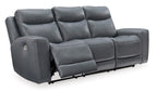 Mindanao Power Reclining Sofa - Steel