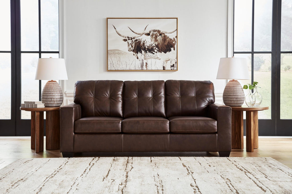 Santorine Queen Sleeper Sofa - Leather