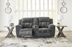 Frohn Reclining Console Loveseat - Fabric
