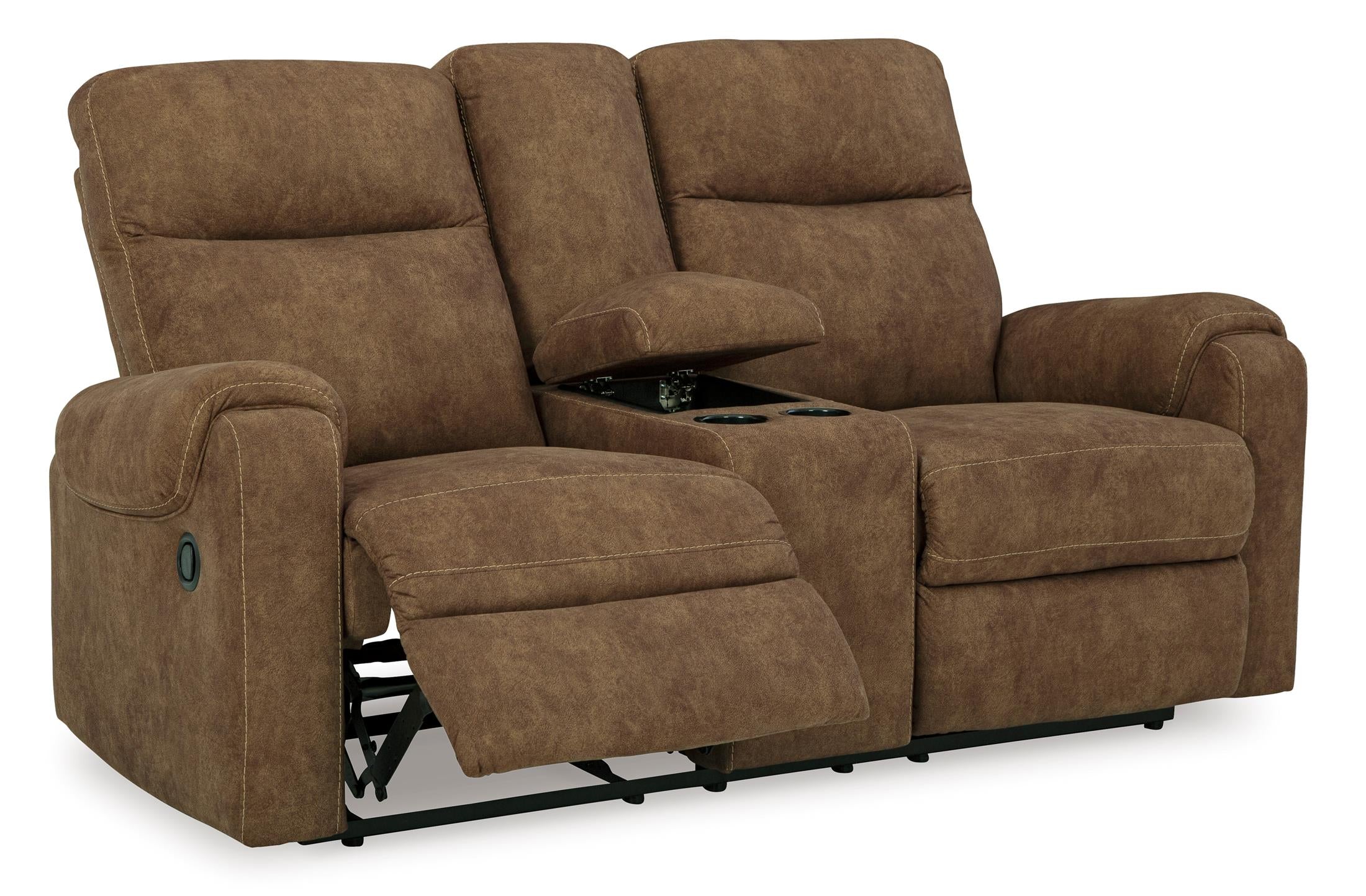 Edenwold Reclining Console Loveseat - Fabric
