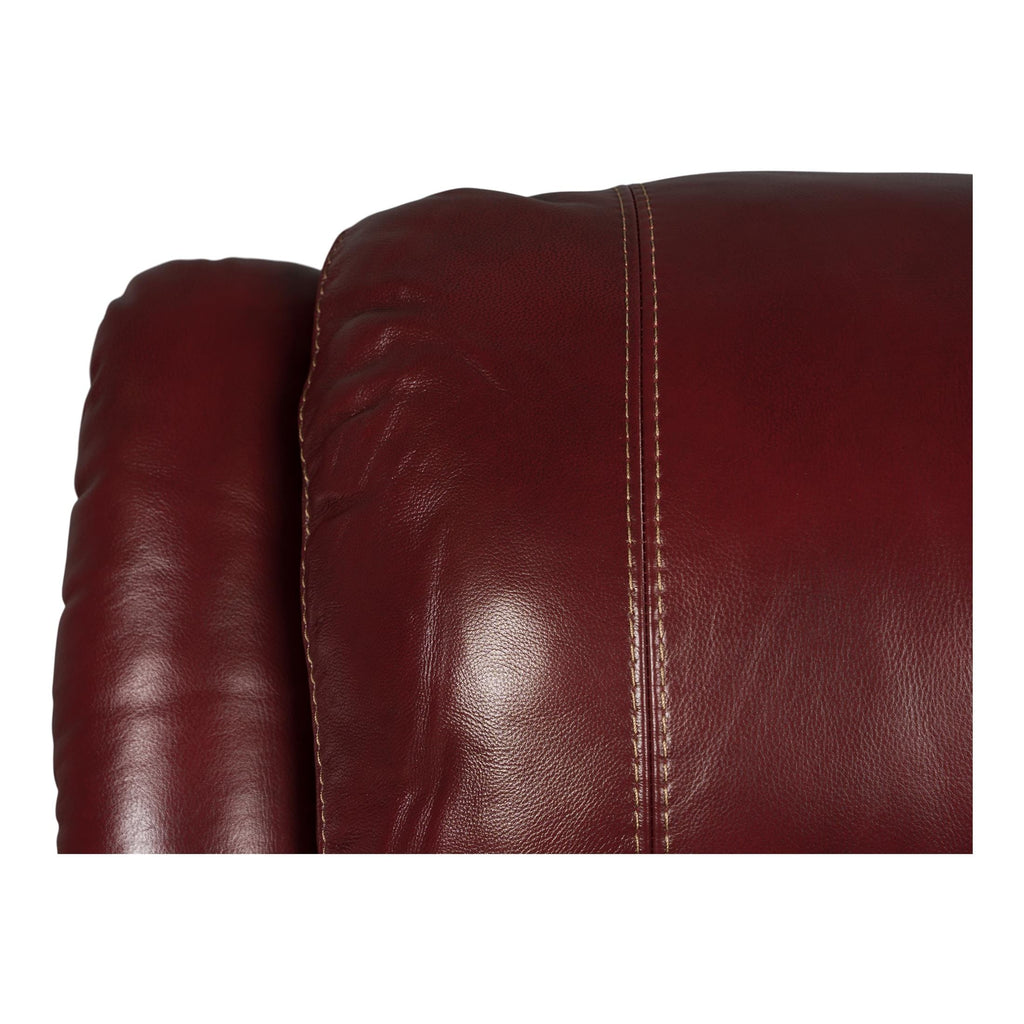 Delia Leather Swivel Glider Rocker Recliner - Power