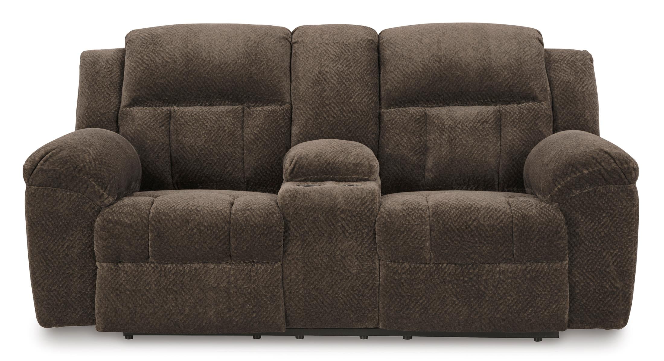 Frohn Reclining Console Loveseat - Fabric