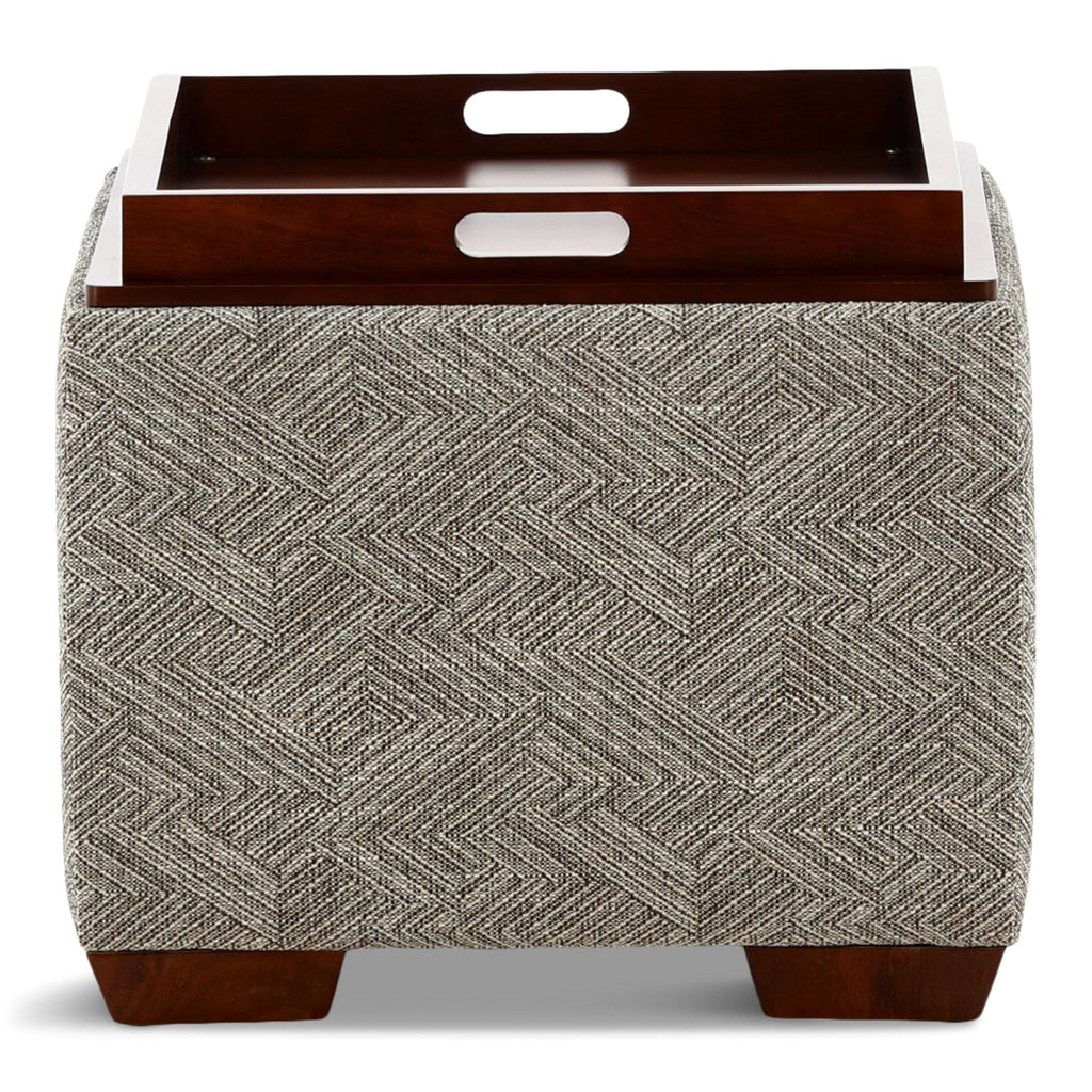 Leo Storage Ottoman with Tray