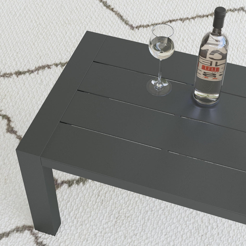 Grayton Outdoor Aluminum Coffee Table - Indoor