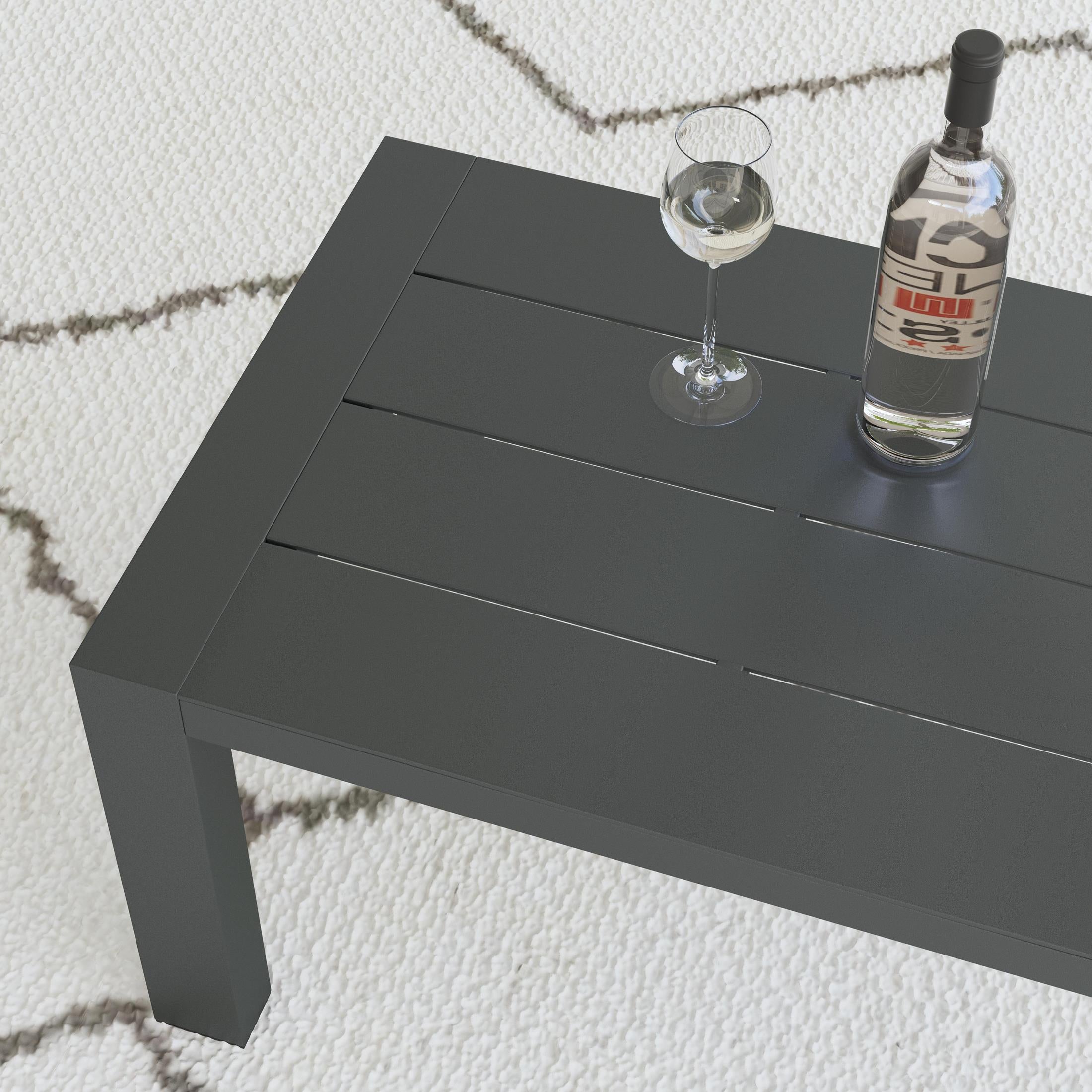 Grayton Outdoor Aluminum Coffee Table - Indoor