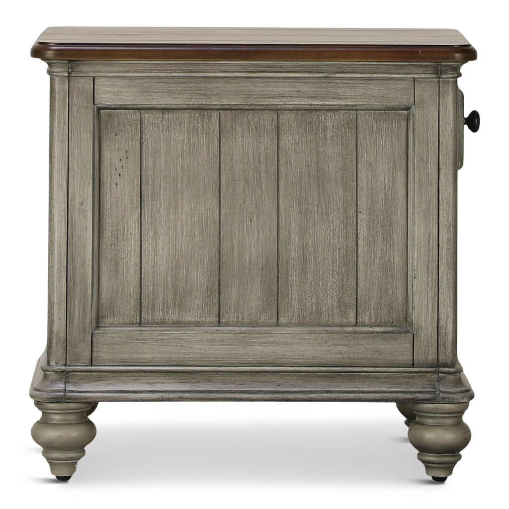 Farmhouse Chairside End Table - Indoor