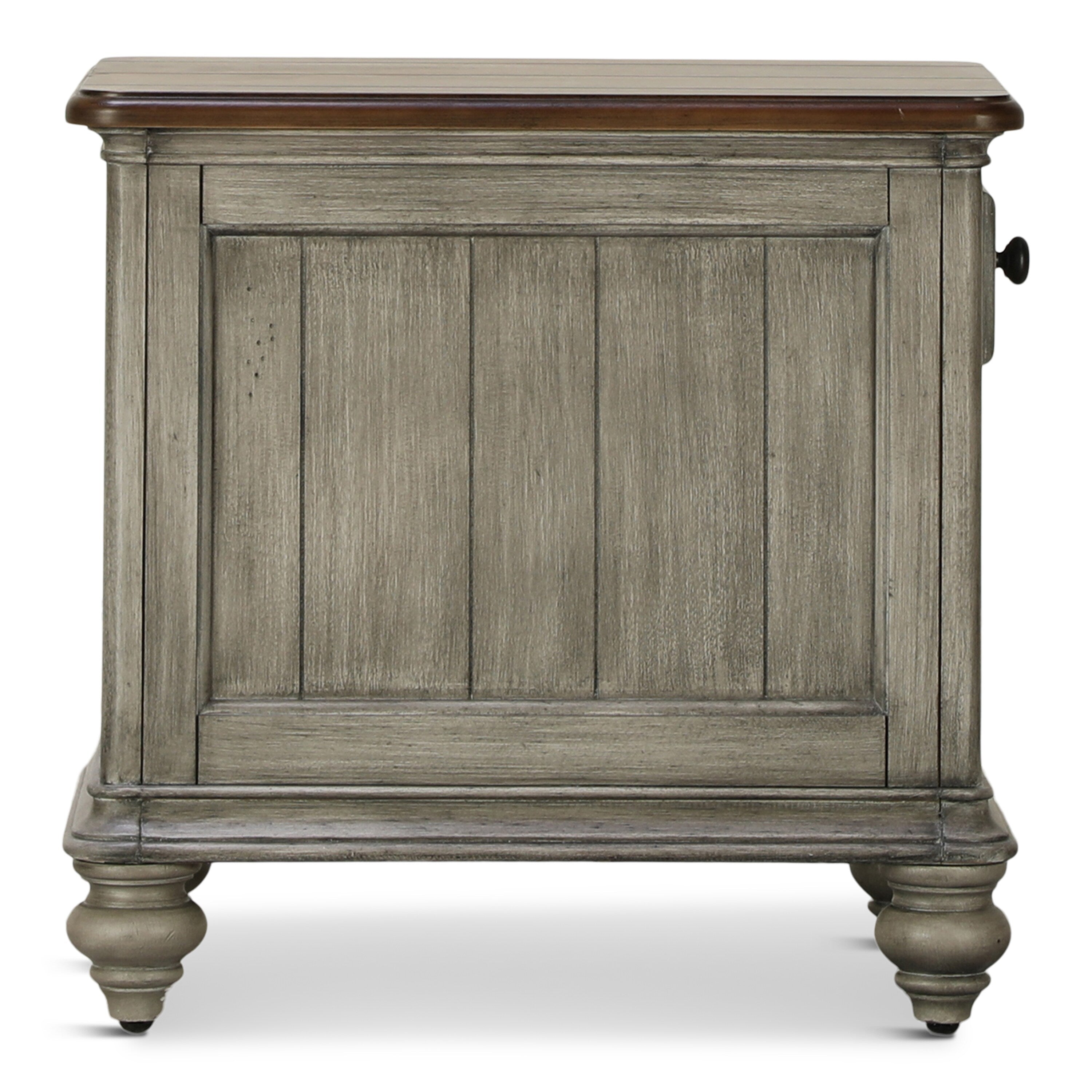 Farmhouse Chairside End Table - Indoor
