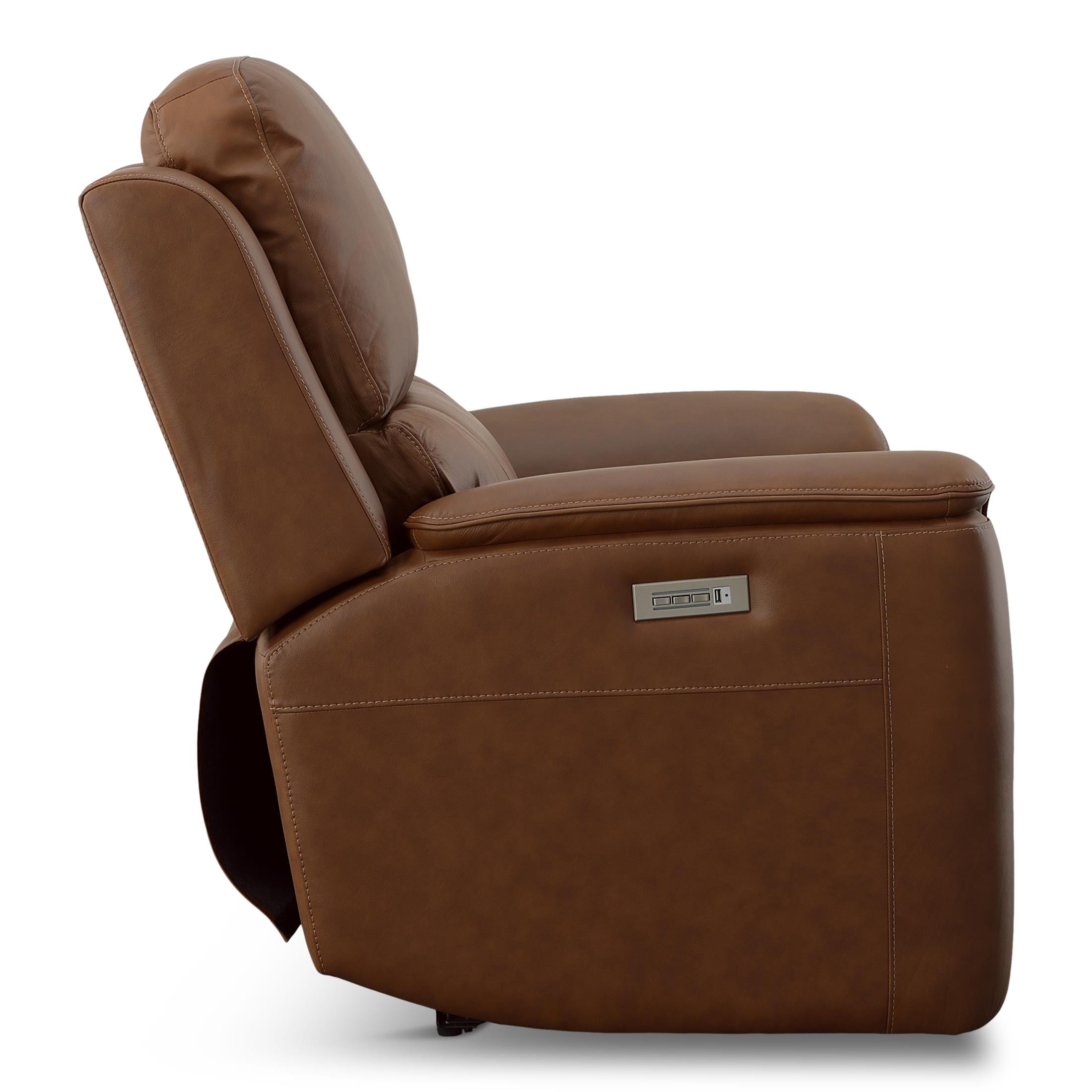 Carmen Leather Power Recliner - Reclining