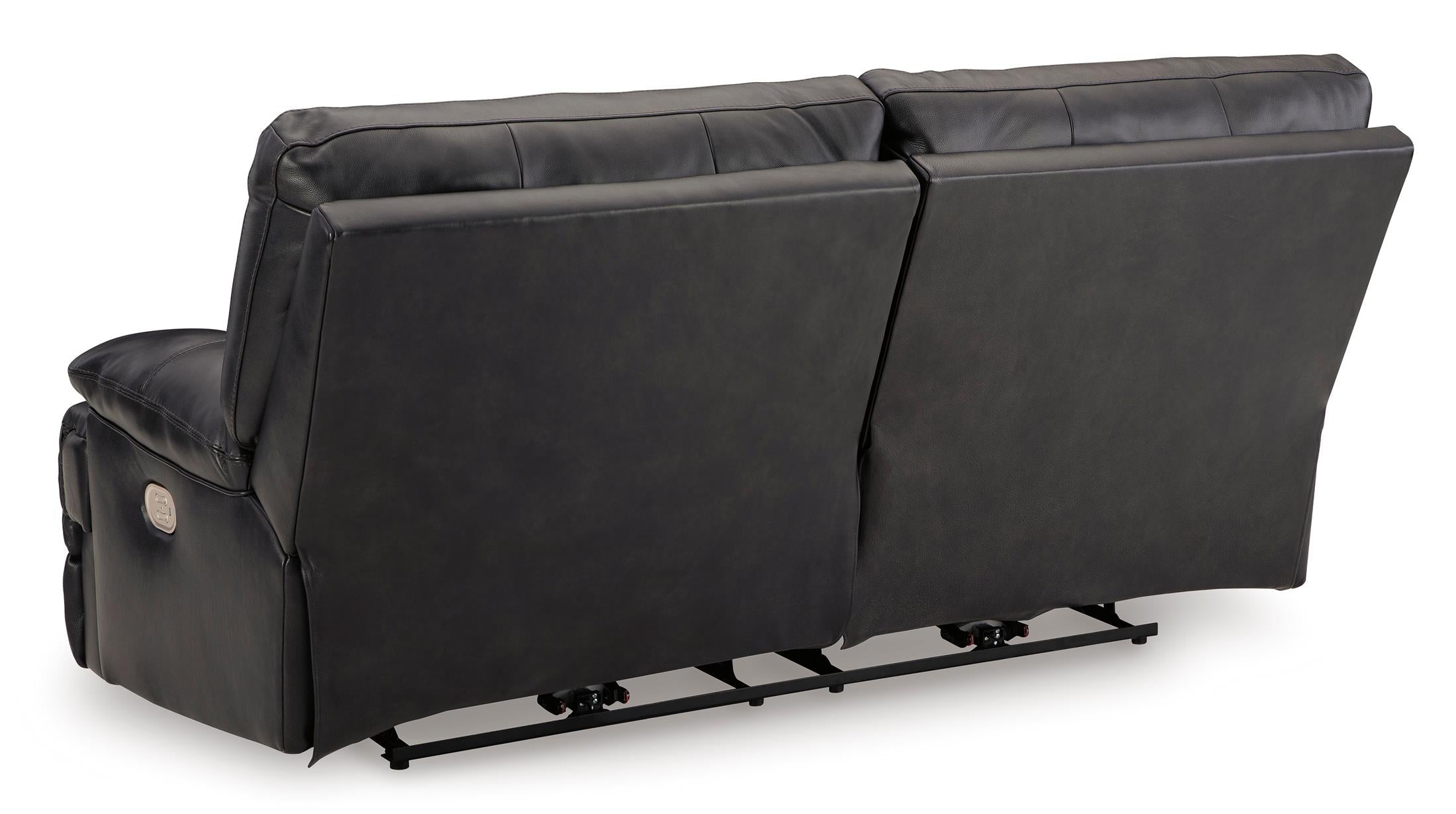 Mountainous Leather Power Reclining Sofa - Eclipse