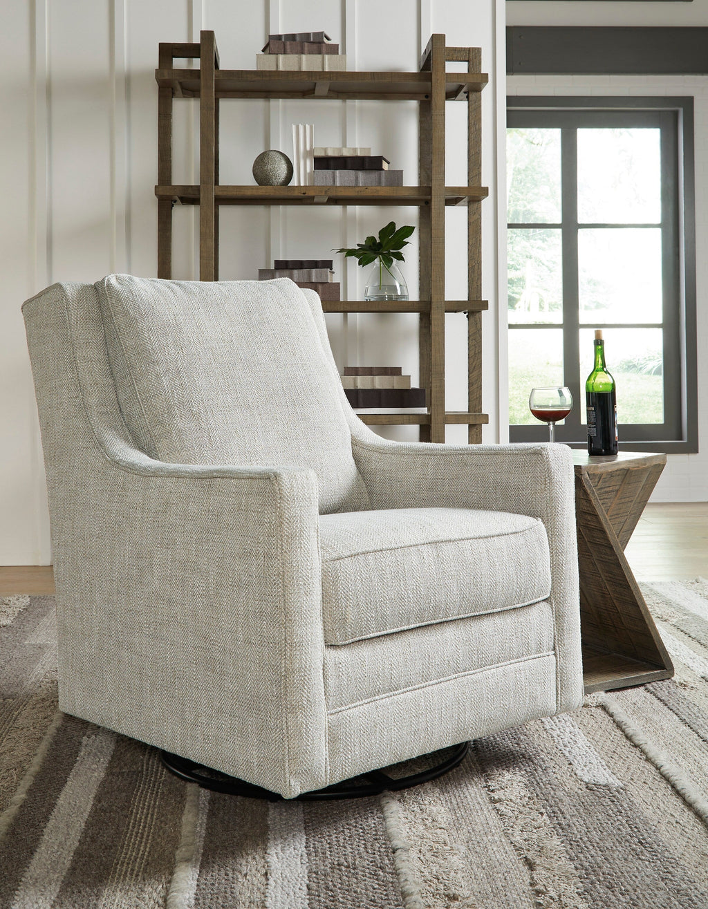 Kambria Swivel Glider Accent Chair - Fabric