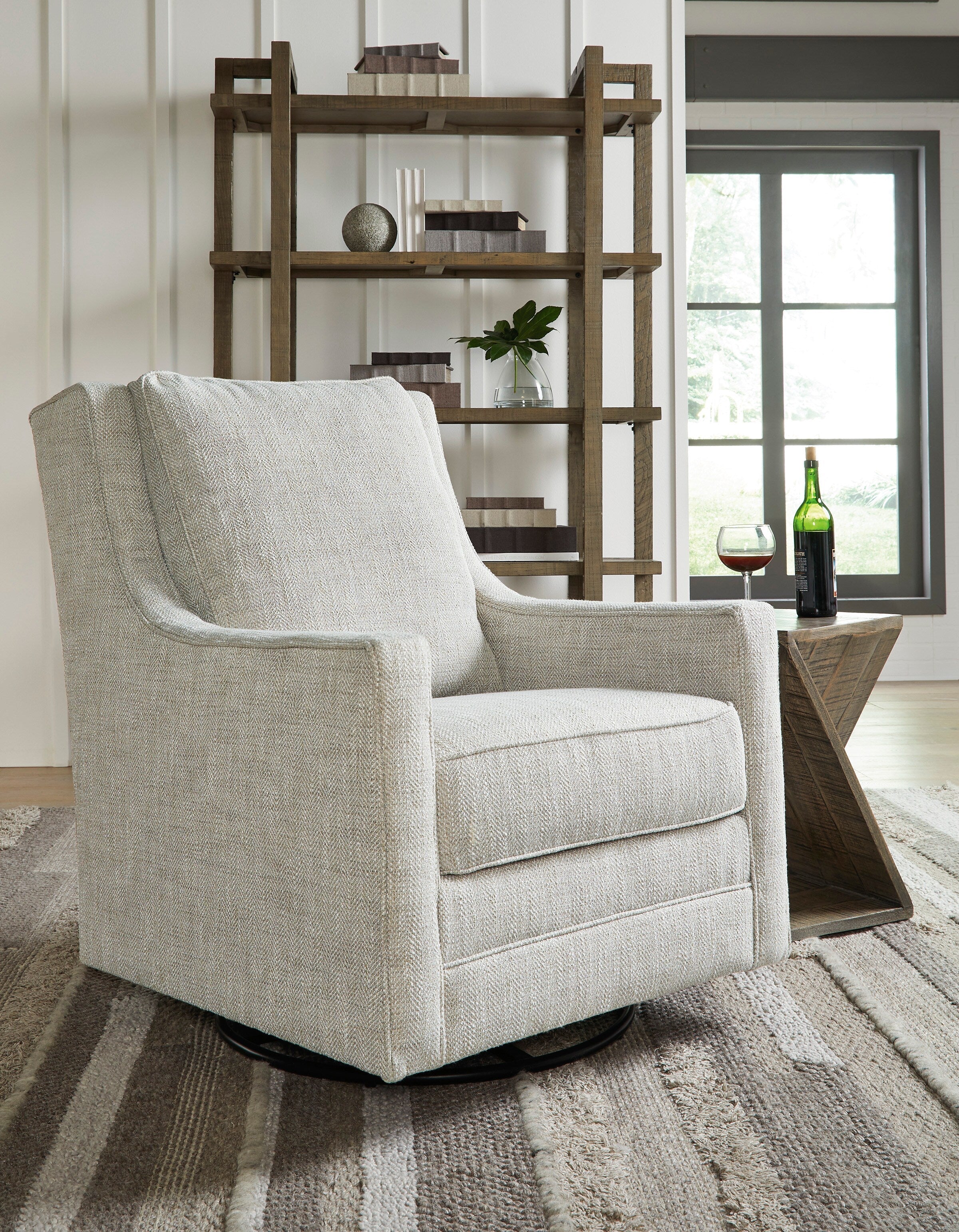 Kambria Swivel Glider Accent Chair - Fabric