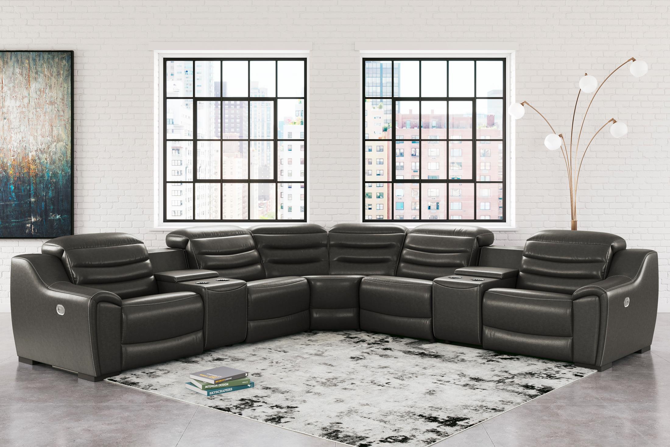 Center Line 7-Piece Power Reclining Sectional - Set