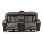 Denver Power Console Loveseat - Leather