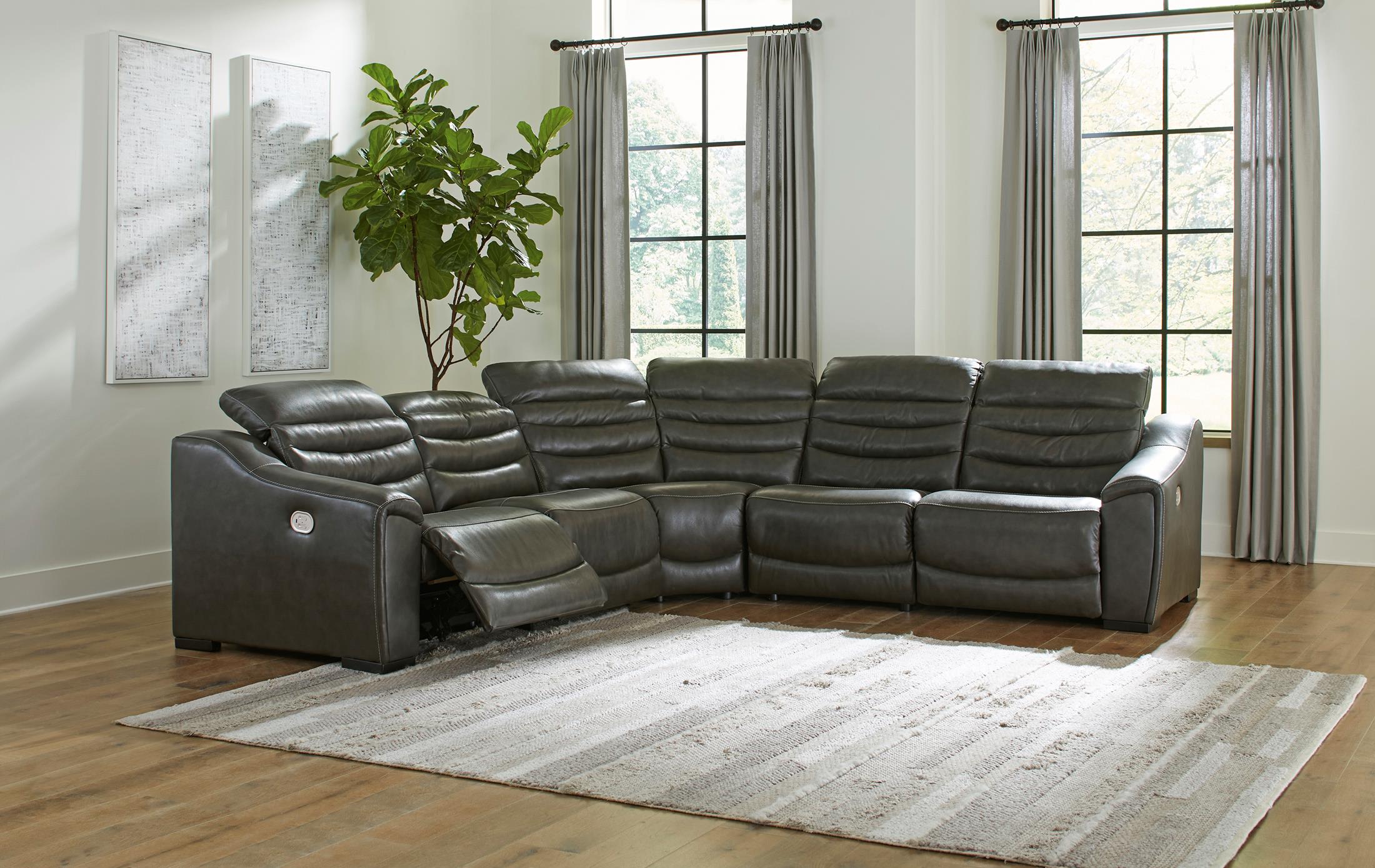 Center Line 5-Piece Power Reclining Sectional - Set