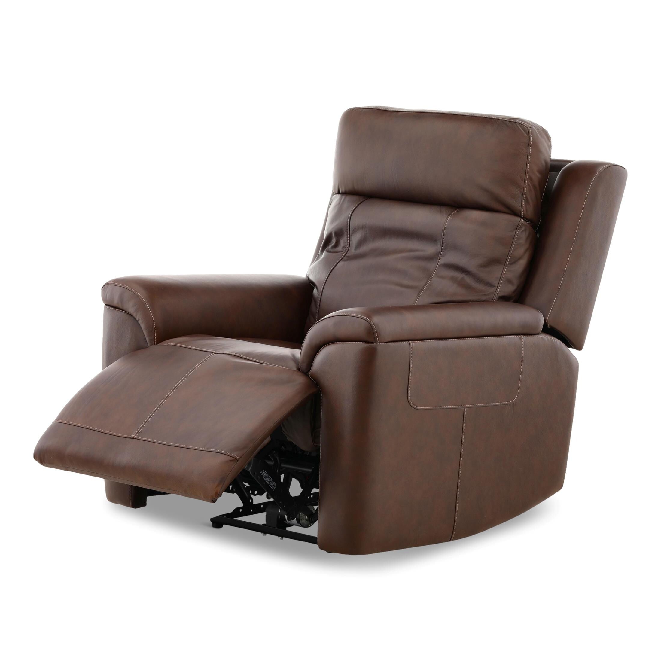 Adrian Leather Power Recliner - Reclining