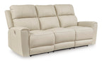 Dahlmoore Leather Power Reclining Sofa - Fabric