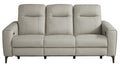 Parkside Heights Leather Power Reclining Sofa - Dove Gray