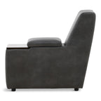 Modular Two Wood Top Storage Console - Charcoal