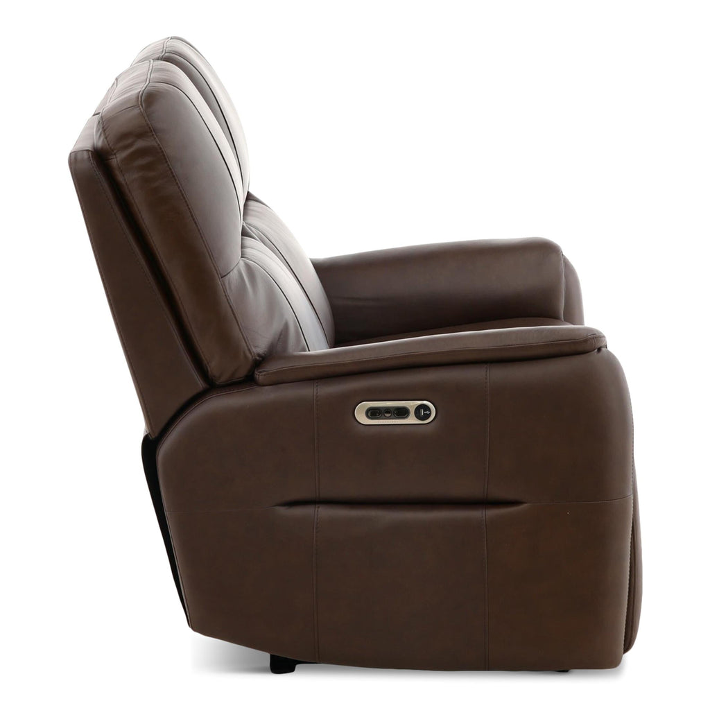 Walker Leather Power Reclining Loveseat - Indoor