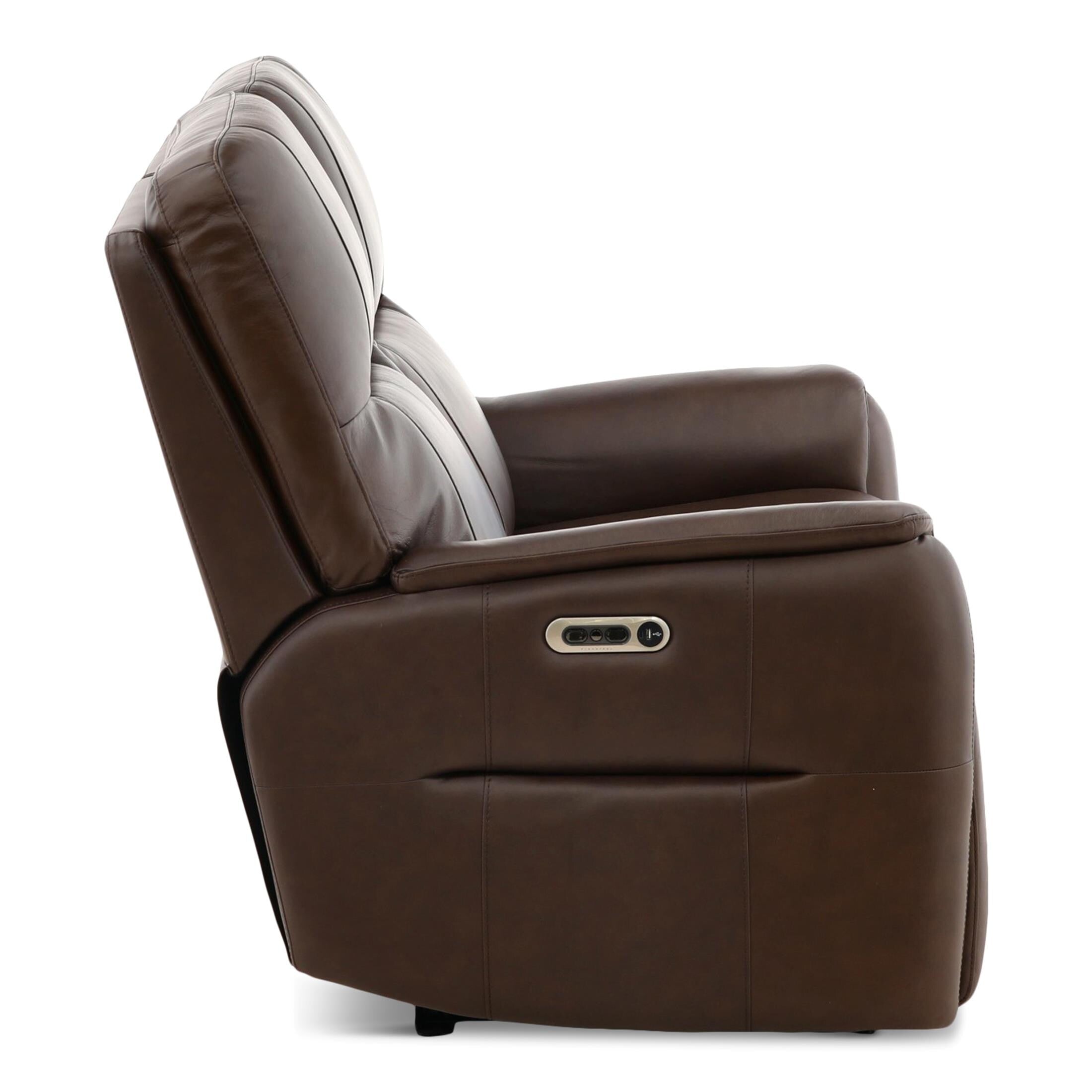 Walker Leather Power Reclining Loveseat - Indoor