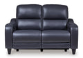 Mercomatic Leather Power Reclining Loveseat - Indoor