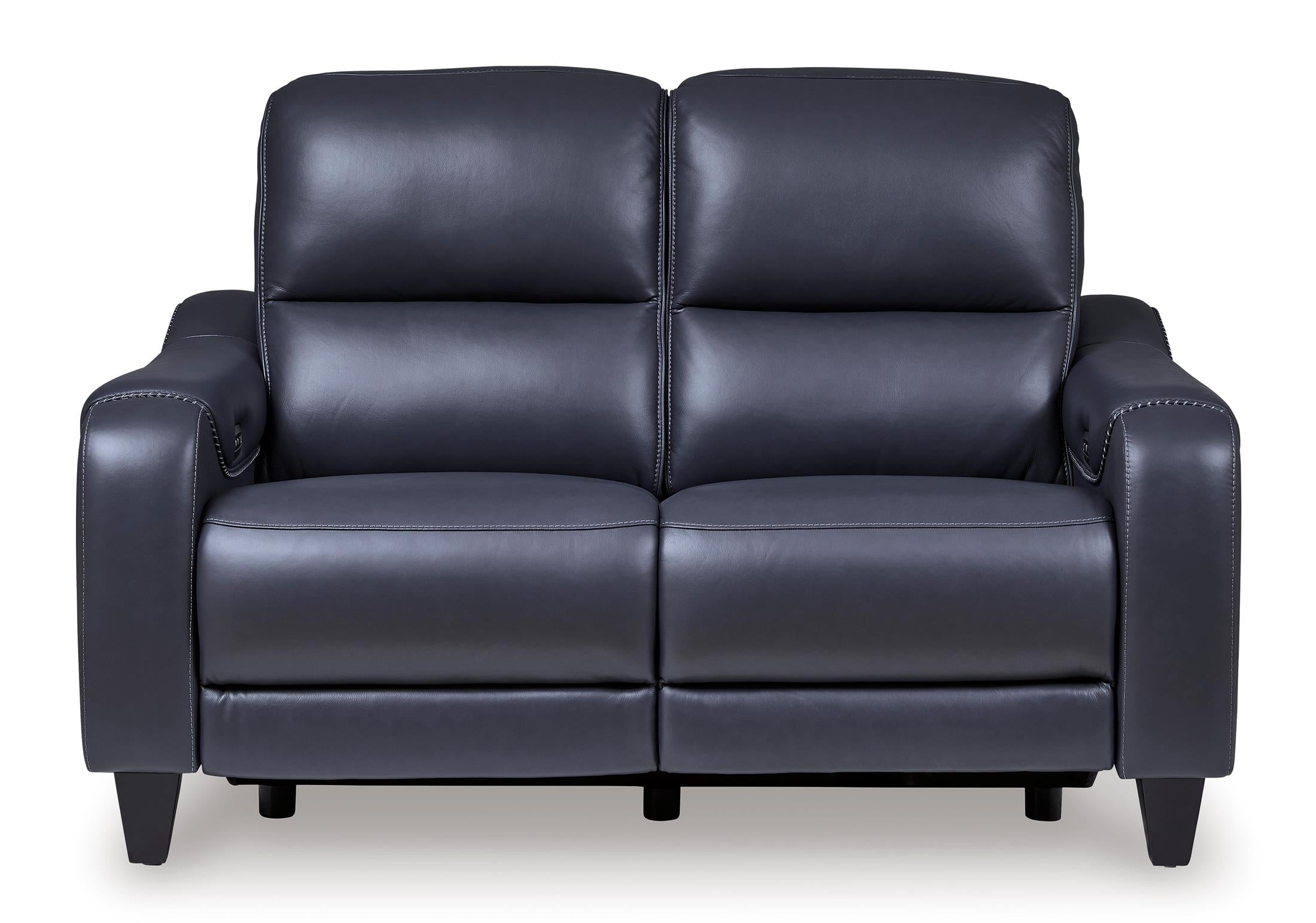 Mercomatic Leather Power Reclining Loveseat - Indoor