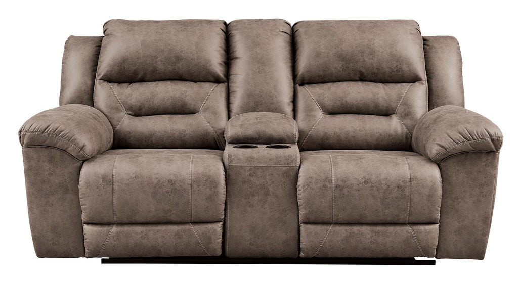 Stoneland Power Reclining Loveseat with Console - Fabric
