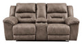 Stoneland Power Reclining Loveseat with Console - Fabric