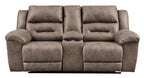 Stoneland Power Reclining Loveseat with Console - Fabric