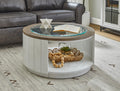Melody Round Coffee Table with Casters - Indoor