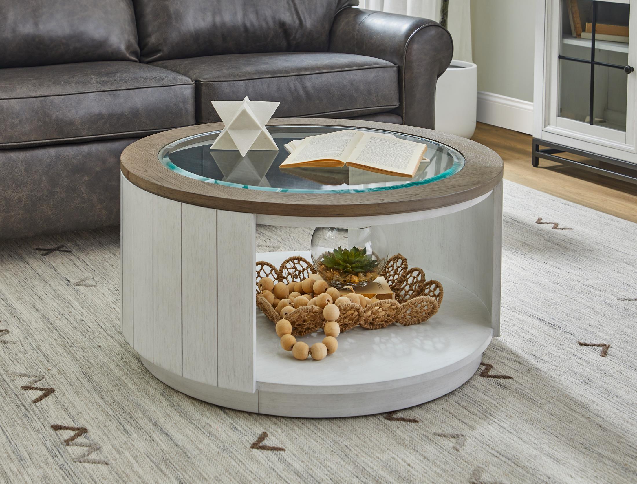 Melody Round Coffee Table with Casters - Indoor
